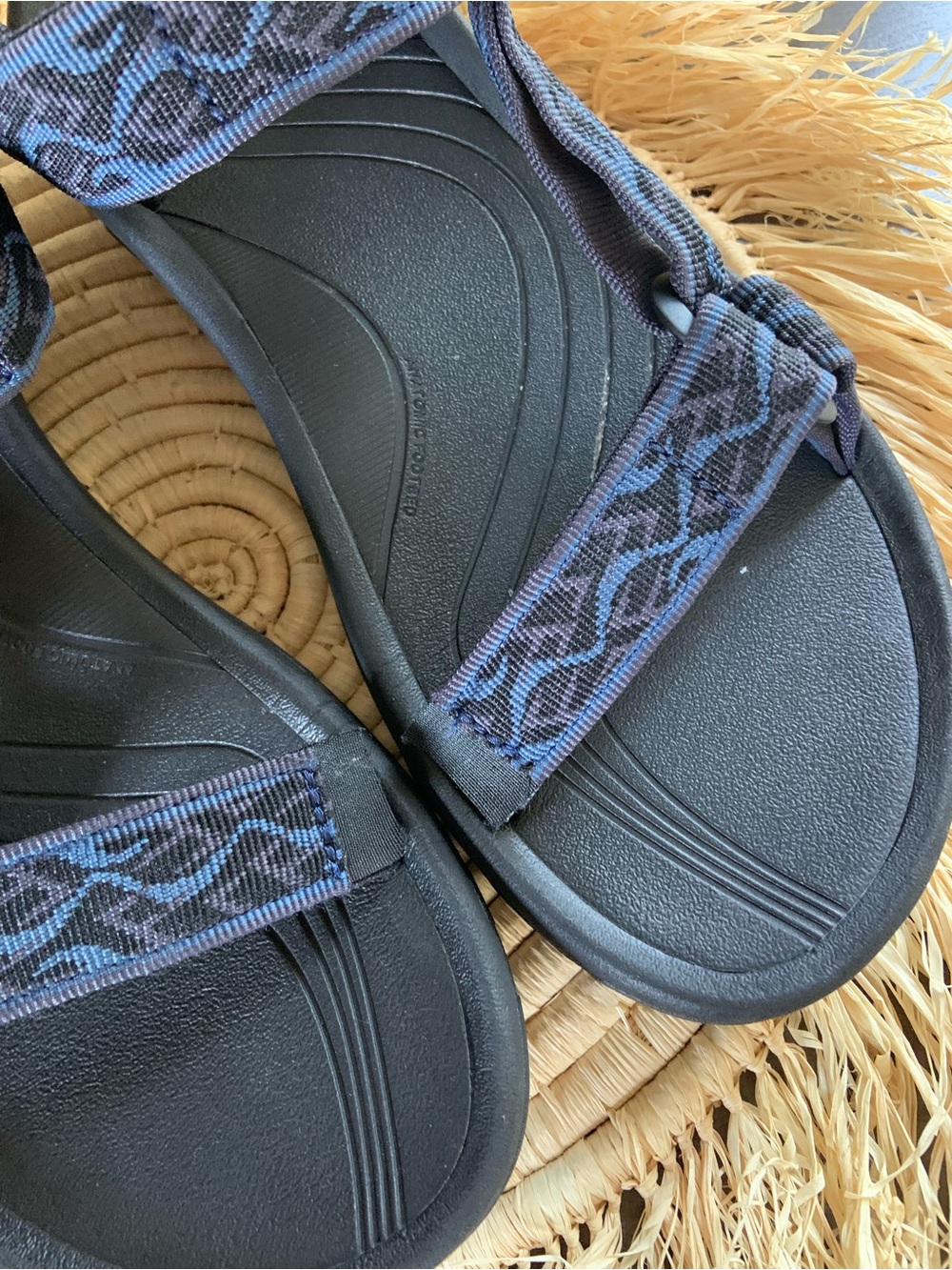 TEVA Men's Hurricane XLT Hiking Sandals Black Blue 8 - Picture 4 of 12